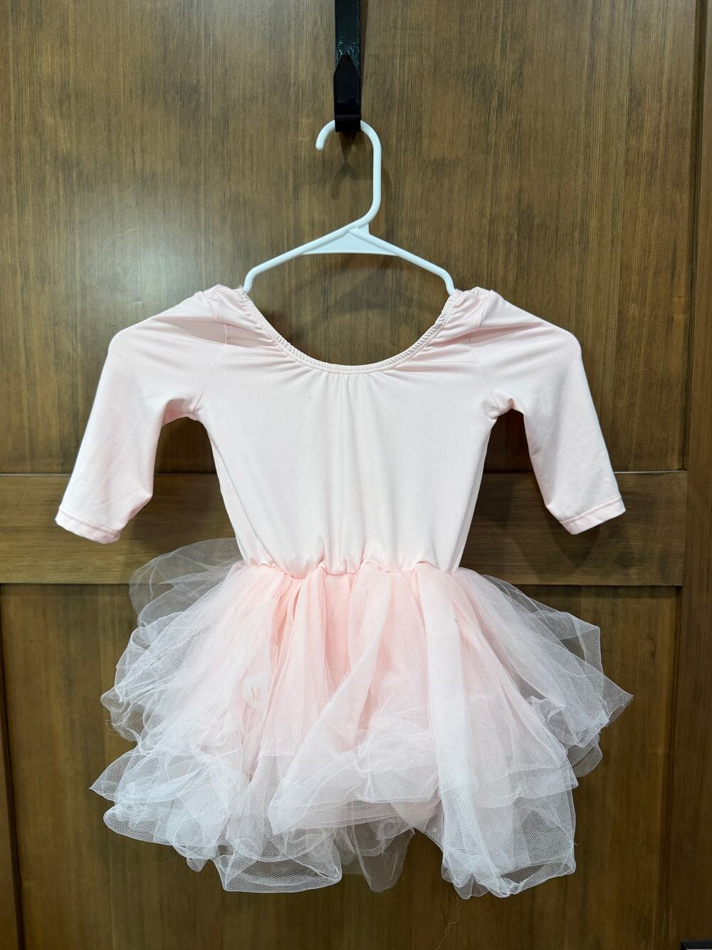 Mila and Rose Girls 4T Ballet Pink 3/4 Sleeve Tutu Leotard Dress Dance Gym